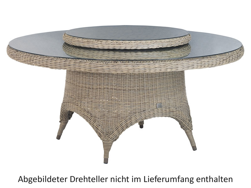 4 Seasons Outdoor Victoria, Gartentisch, Ø 170 cm mit Schirmloch