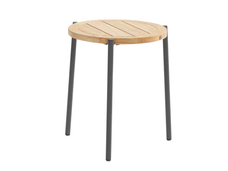 4 Seasons Outdoor Yoga Kaffeetisch teak anthrazit, Ø 45 cm