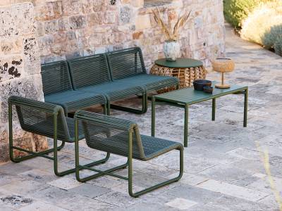 Cane-line Al Dente Loungesessel, Dark Green