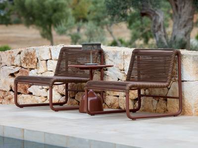 Cane-line Al Dente Loungesessel, Desert Red