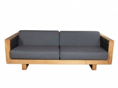 Cane-line Angle 3-Sitzer Sofa, Inkl. grey Cane-line AirTouch Kissen