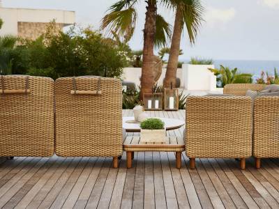 Cane-line Arch 2-Sitzer Sofa m/ niedrige Armlehne/Rückenlehne inklusive Kissen