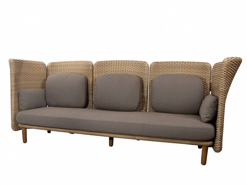 Cane-line Arch 3-Sitzer Sofa m/ hohe Armlehne/Rückenlehne, inklusive Kissen