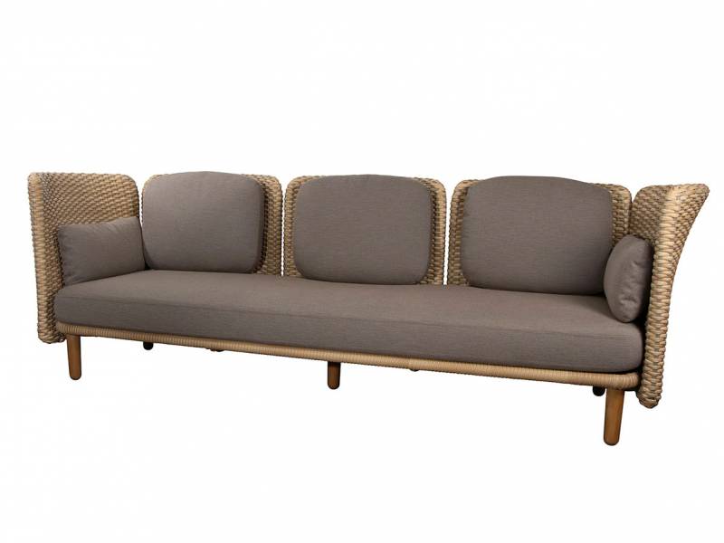 Cane-line Arch 3-Sitzer Sofa m/ niedrige Armlehne/Rückenlehne