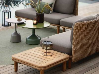 Cane-line Arch Couchtisch m/Teak Tischplatte