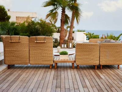 Cane-line Arch Lounge Chair m/ niedriger Armlehne/Rückenlehne, inklusive Kissen