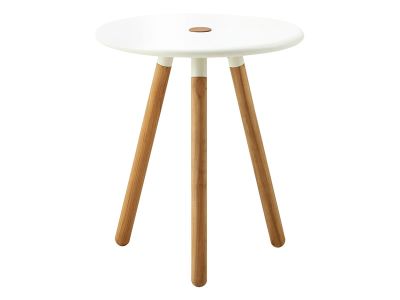 Cane-line Area Hocker, Teak/aluminium, weiss