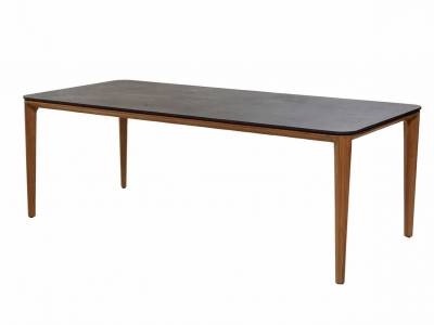 Cane-line Aspect Tisch, 210 x 100 cm, Teak Tischplatte: Fossil black Keramik