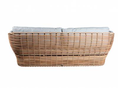 Cane-line Basket 2-Sitzer Sofa, inkl. Cane-line AirTouch Kissensatz, Cane-line Weave Taupe