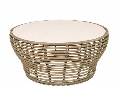 Cane-line Basket Couchtisch Gestell gross Farbe natural inkl. Tischplatte