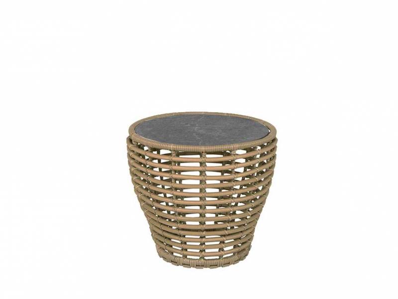 Cane-line Basket Couchtisch Gestell klein Farbe natural inkl. Tischplatte