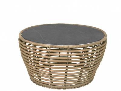 Cane-line Basket Couchtisch Gestell medium Farbe natural inkl. Tischplatte