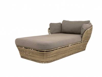 Cane-line Basket Daybed natural, inkl. grey Cane-line AirTouch Kissensatzz