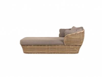 Cane-line Basket Daybed natural, inkl. grey Cane-line AirTouch Kissensatzz