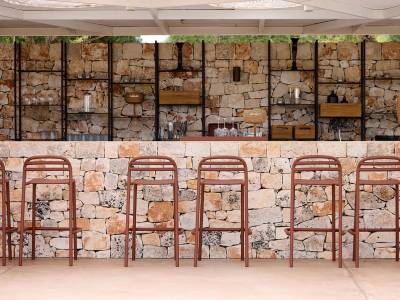 Cane-line Bliss Barhocker, Desert red