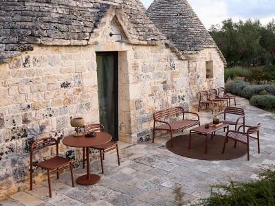 Cane-line Bliss Loungesessel, Desert red