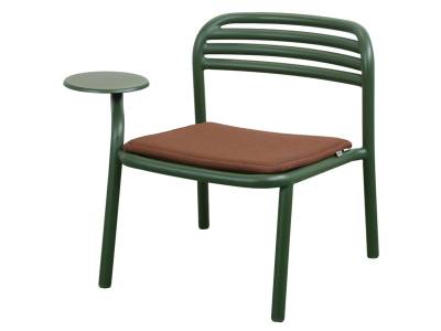Cane-line Bliss Loungesessel mit Beistelltisch, Dark green