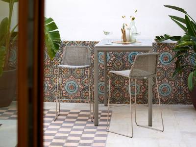 Cane-line Breeze Barhocker, stapelbar, Sand