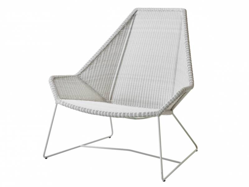 Cane-line Breeze Highbacksessel, weiss-grau