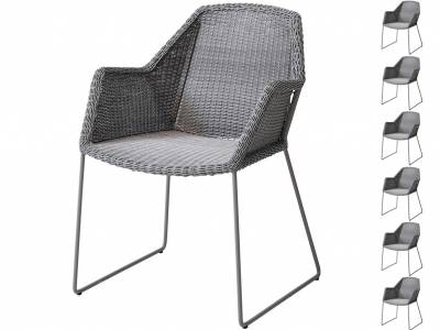 Cane-line Breeze Sessel, light grey AKTIONS-SET 6 Stück für 5