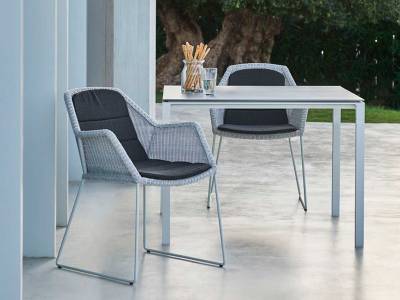 Cane-line Breeze Stuhl, weiss-grau