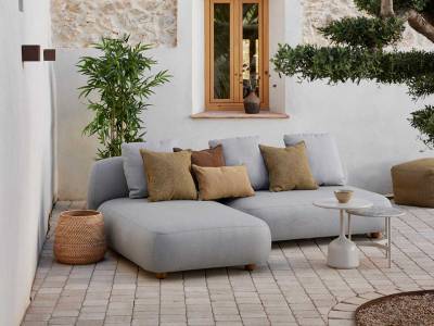 Cane-line Capture Chaiselongue Modulsofa, light grey