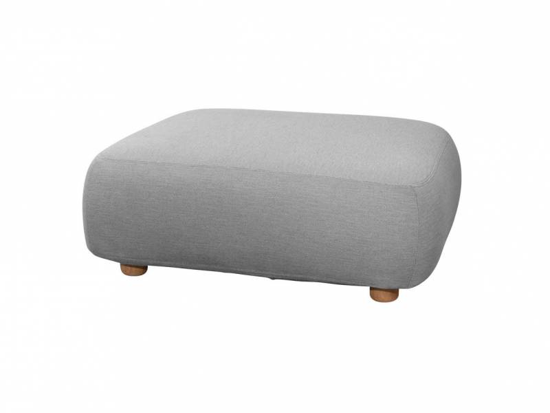 Cane-line Capture Pouf, light grey