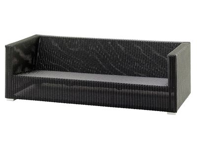 Cane-line Chester 3 Sitzer Loungesofa, Graphit