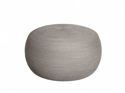 Cane-line Circle Hocker gross, Rund, Cane-line Soft Rope Taupe