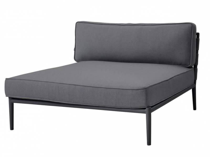Cane-line Conic Daybed Modul inkl. Airtouch Kissensatz, grau
