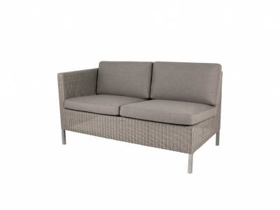 Cane-line Connect Dining Lounge 2-Sitzer Modulsofa rechts, taupe