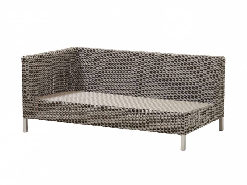 Cane-line CONNECT Lounge 2-Sitzer Modulsofa rechts, taupe