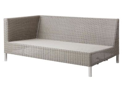 Cane-line CONNECT Lounge 2-Sitzer Modulsofa rechts, taupe