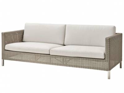 Cane-line CONNECT Lounge 3-Sitzer Sofa, taupe