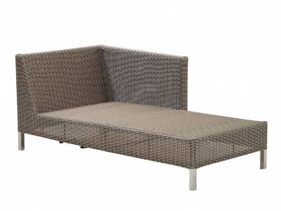 Cane-line CONNECT Lounge Chaiselounge Modulsofa links, taupe