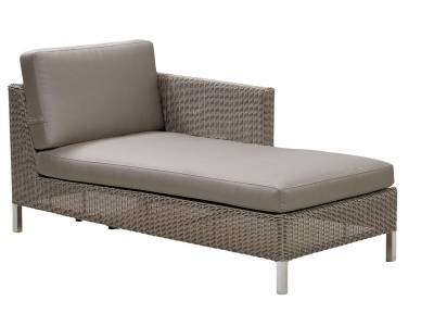 Cane-line CONNECT Lounge Chaiselounge Modulsofa links, taupe