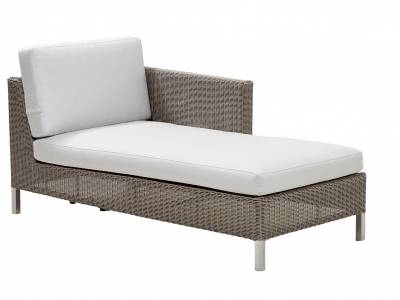 Cane-line CONNECT Lounge Chaiselounge Modulsofa links, taupe