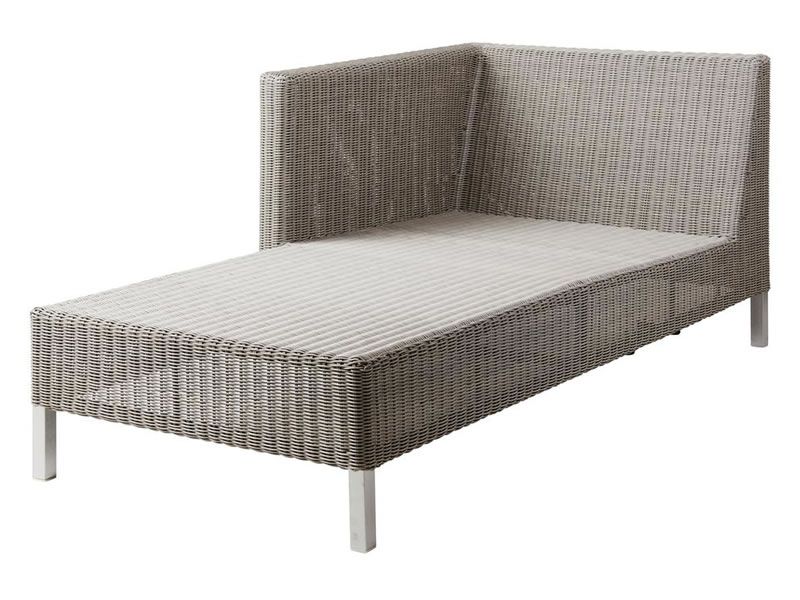 Cane-line CONNECT Lounge Chaiselounge Modulsofa rechts, taupe