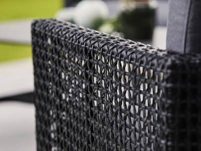 Cane-line CONNECT Lounge Sessel, Black Anthrazit, inklusive Kissen