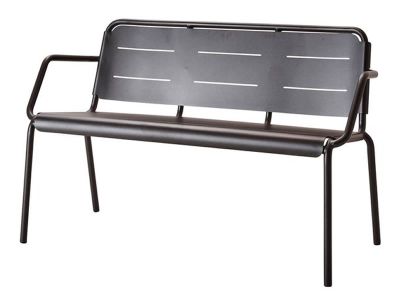 Cane-line Copenhagen 2-Sitzer Sofa, Lava Grau