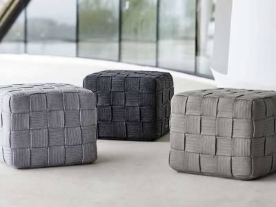 Cane-line Cube Hocker, Dark Grey