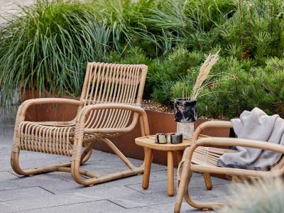 Cane-line Curve Loungesessel OUTDOOR, natural