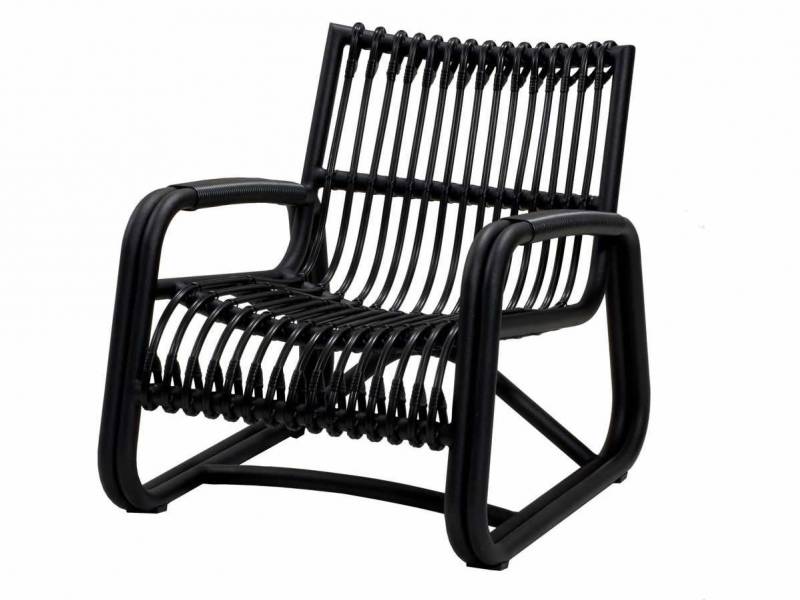 Cane-line Curve Loungesessel OUTDOOR, schwarz