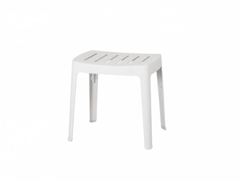 Cane-line Cut Hocker, stapelbar White, aluminium