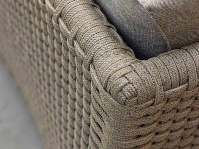 Cane-line Diamond 2-Sitzer Sofa, Cane-line Soft Rope, inkl. taupe Cane-line Natté Kissensatz