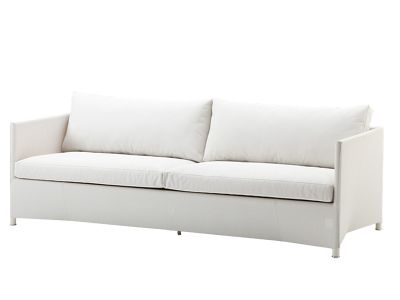 Cane-line Diamond 3-Sitzer Sofa inkl. Kissensatz (Weiß/Tex)