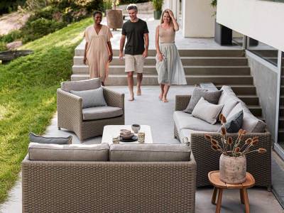 Cane-line Diamond Loungesessel, inkl. Kissen Austellungsstück zum Sonderpreis