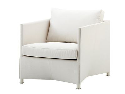 Cane-line Diamond Loungesessel inkl. Kissensatz (Weiß/Tex)