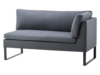 Cane-line Flex 2-Sitzer Sofa links, inkl. Kissensatz, Grey