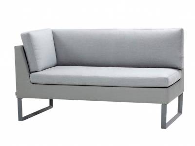 Cane-line Flex 2-Sitzer Sofa rechts, inkl. Kissensatz, Light Grey